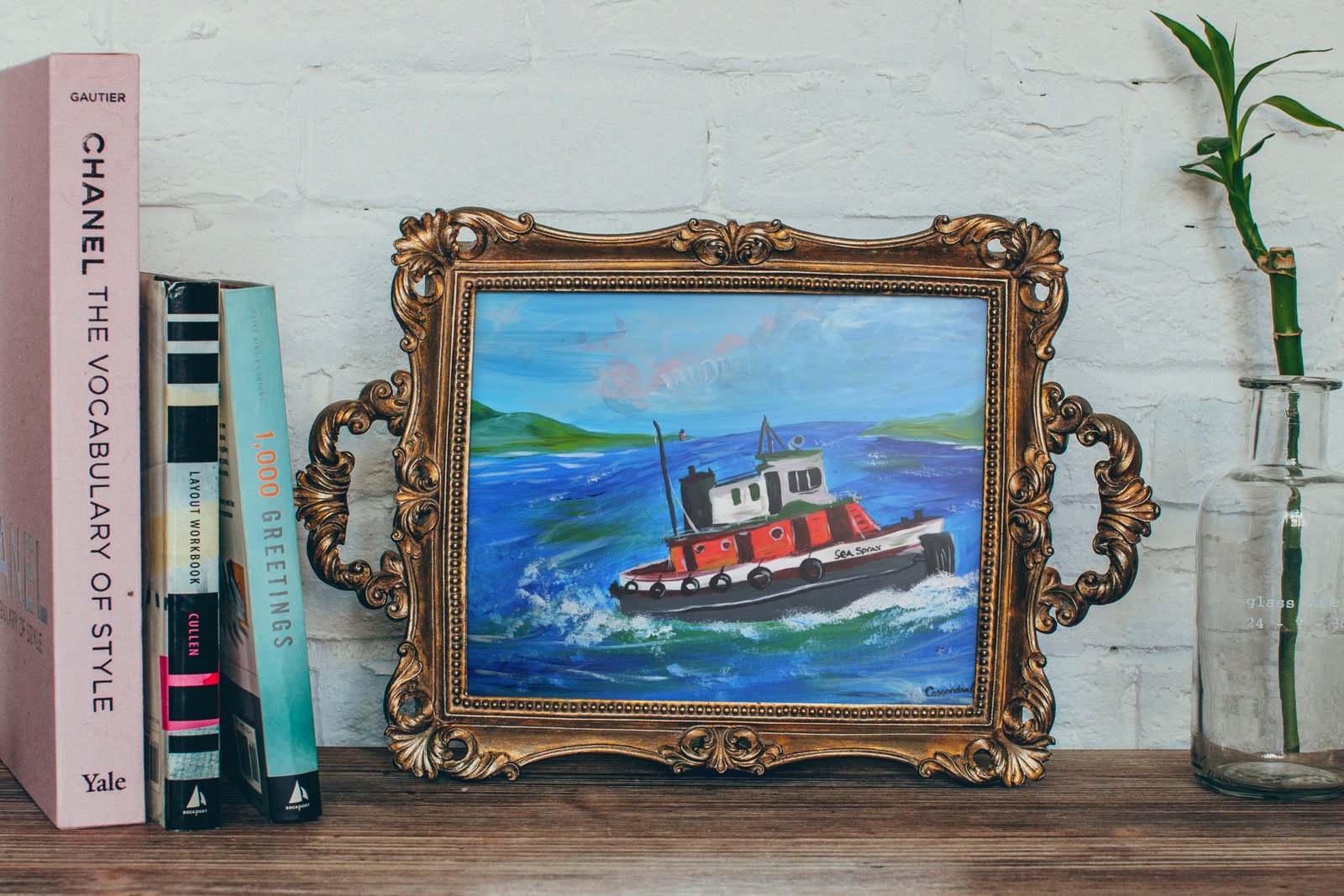 Tug boat painting Cassondra Eastham