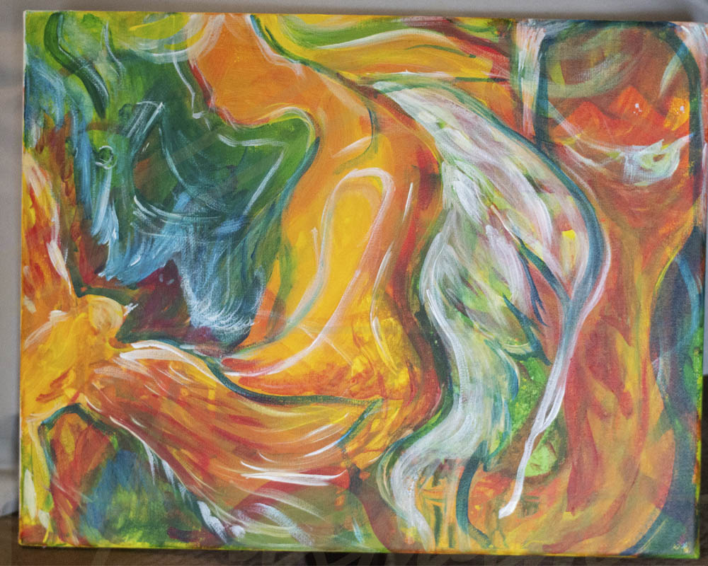 The Phoenix and the Angel painting by Cassondra Eastham Artist