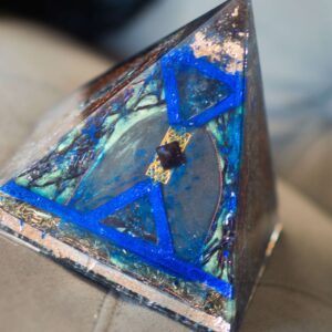Prophecy Stone Orgonite Pyramid (6.75")